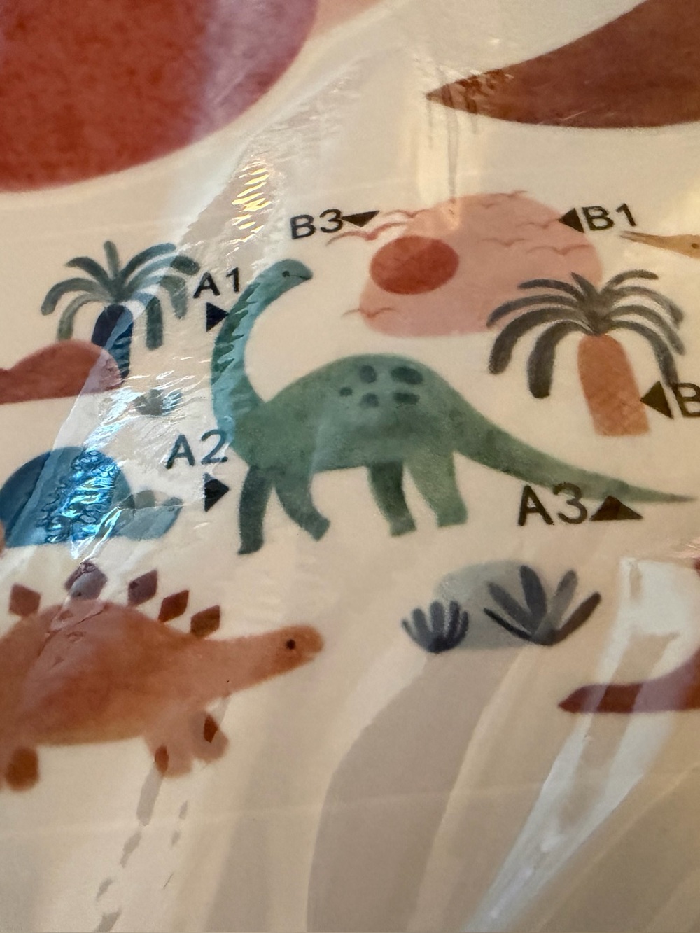 New Mfault Boho Dinosaur Wall Decals Stickers 256 (2pack)